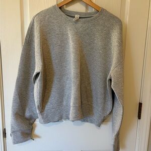 SPANX Light Gray Air Essentials Crewneck Top